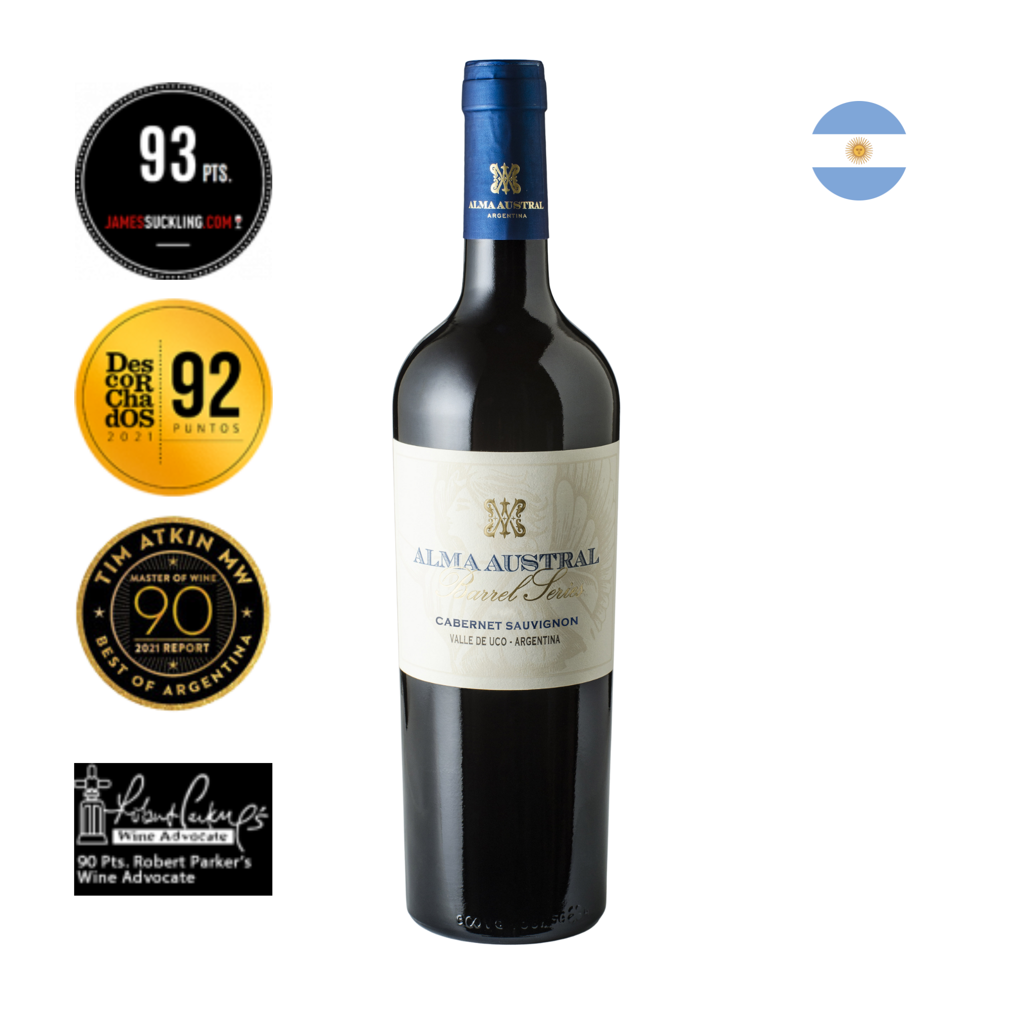 Kit Caixa de Madeira com 4 Vinhos Alma Austral