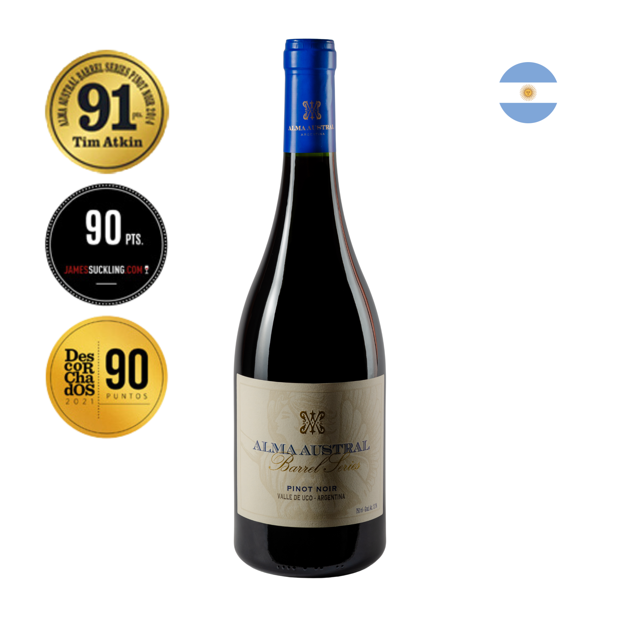 Kit Caixa de Madeira com 4 Vinhos Alma Austral