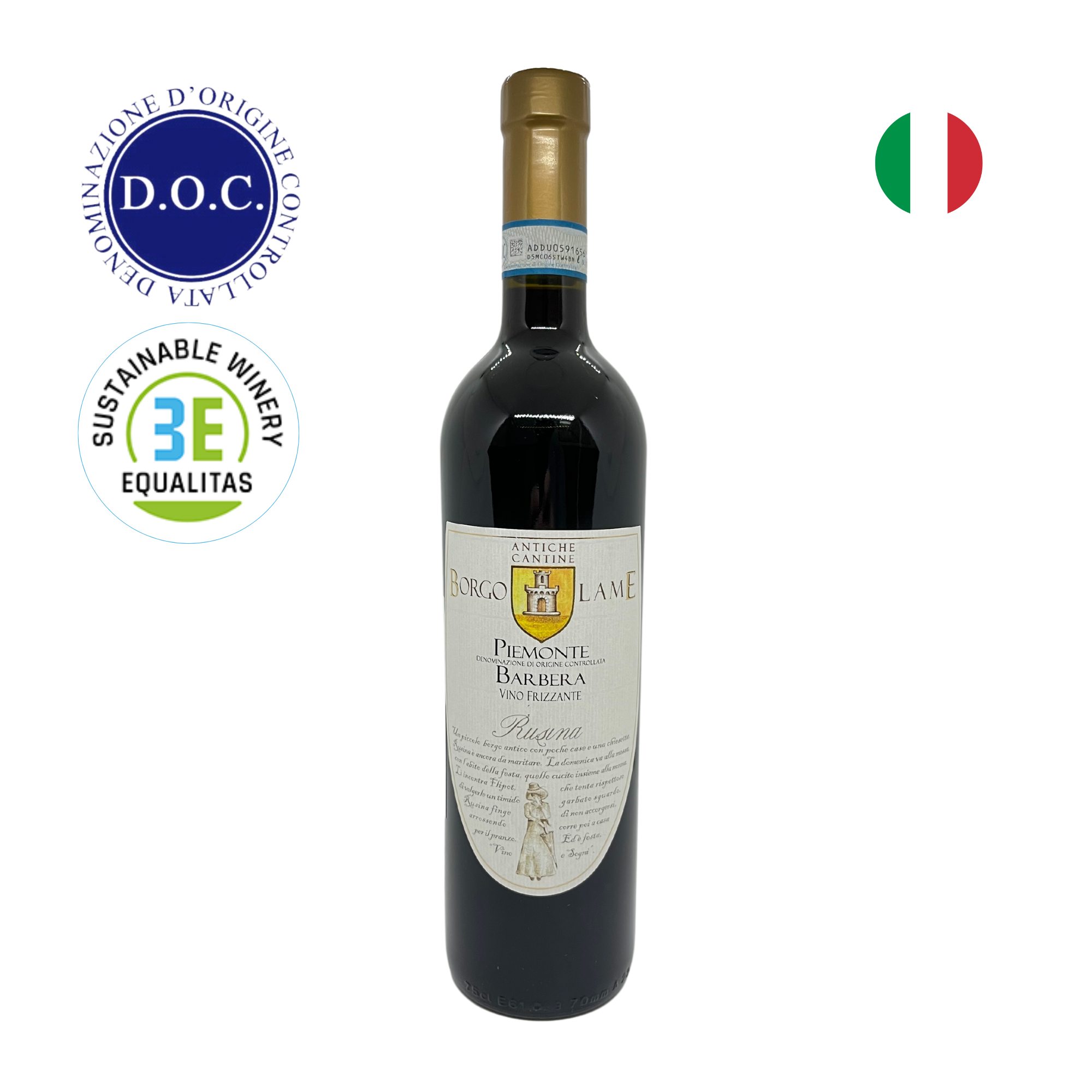 Borgo Lame Vinho Rusina Piemonte DOC Barbera