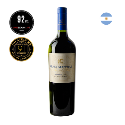 Kit Caixa de Madeira com 4 Vinhos Alma Austral Barrel Series