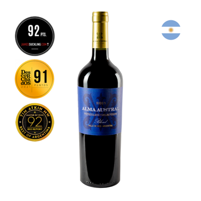 Kit Caixa de Madeira com 4 Vinhos Alma Austral