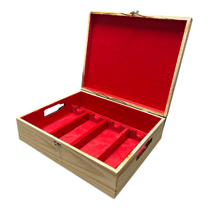 Kit Caixa de Madeira com 4 Vinhos Abbadia Ardenga