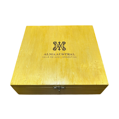 Kit Caixa de Madeira com 4 Vinhos Alma Austral
