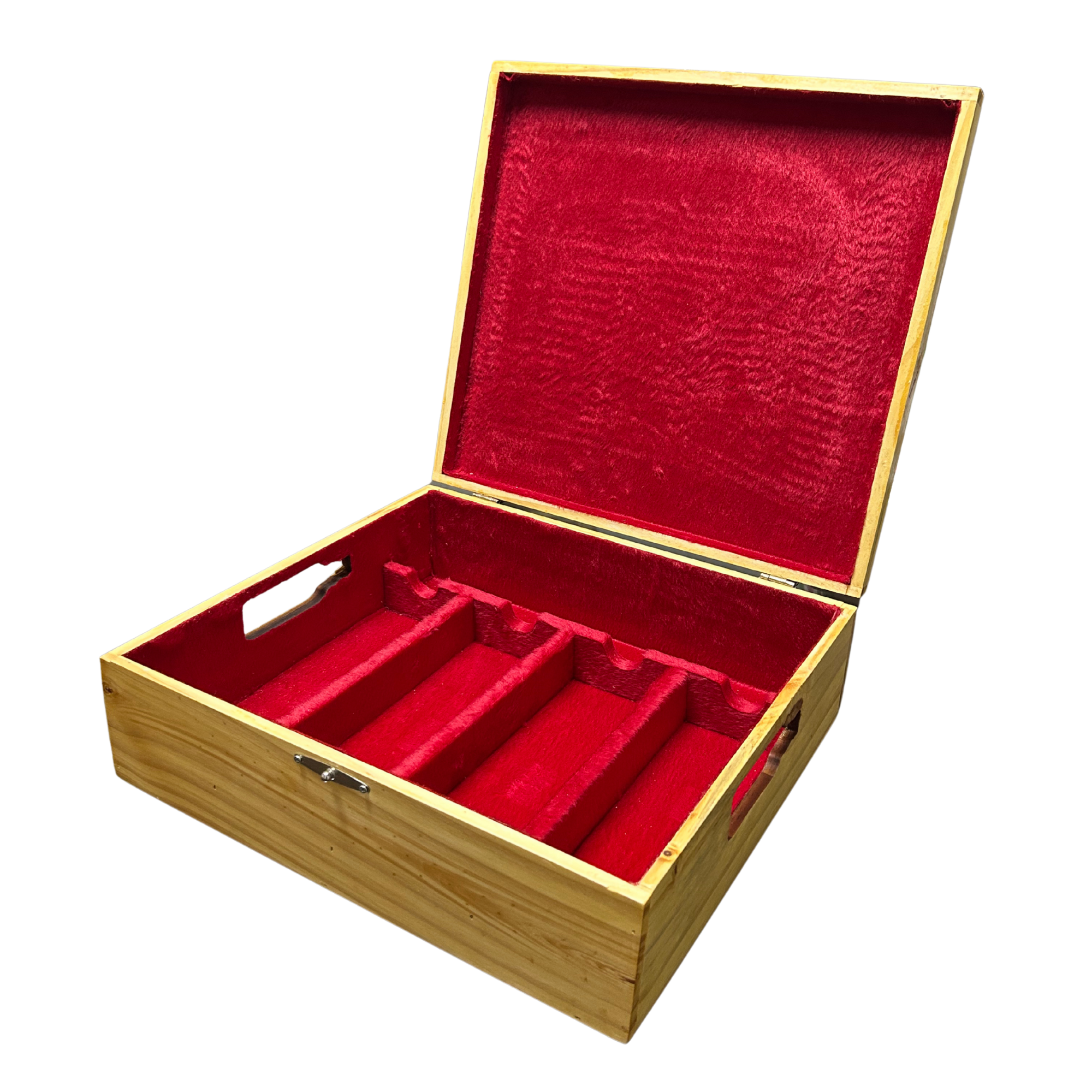 Kit Caixa de Madeira com 2 Vinhos Brancos e 2 Vinhos Rosé Cantine Bruni